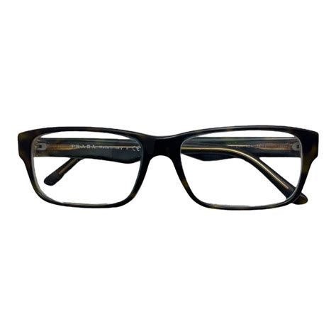 prada pr16m|Prada semi rimless eyeglasses.